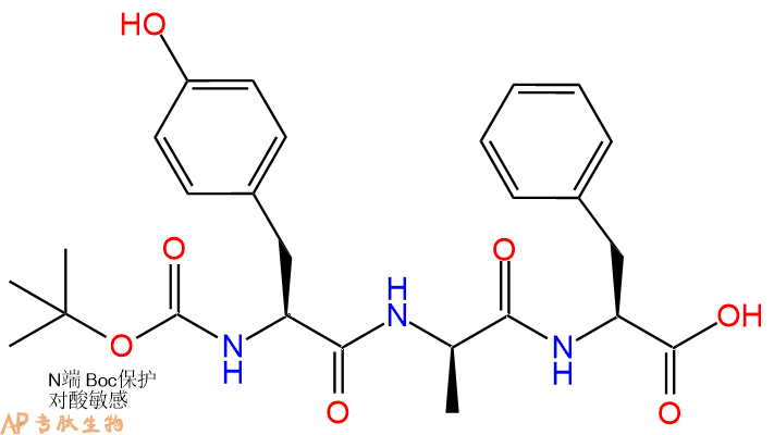 专肽生物产品三肽Boc-Tyr-DAla-Phe94849-38-4