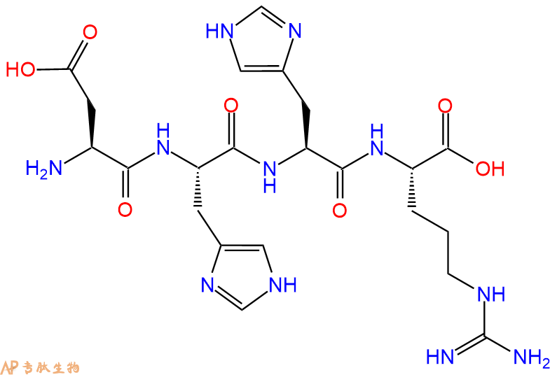 专肽生物产品四肽Asp-His-His-Arg184869-73-6