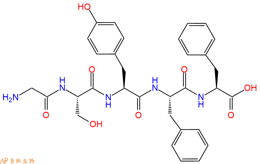 专肽生物产品五肽Gly-Ser-Tyr-Phe-Phe157932-96-2