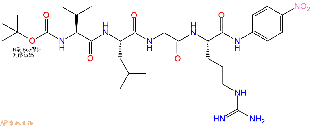 专肽生物产品鲎凝血酶的显色底物：Boc-VLGR-对硝基苯胺68223-95-0