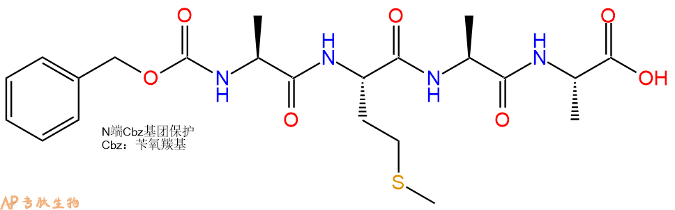 专肽生物产品四肽CBzl-Ala-Met-Ala-Ala1342794-27-7