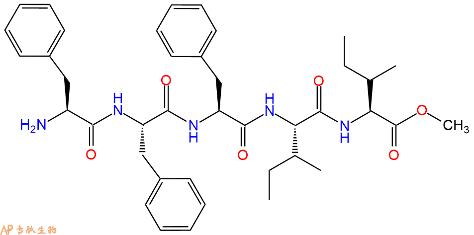 专肽生物产品五肽Phe-Phe-Phe-Ile-Ile-甲酯化108493-49-8