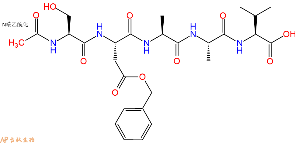 专肽生物产品五肽Ac-Ser-Asp(OBzl)-Ala-Ala-Val77313-53-2