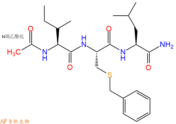 专肽生物产品三肽Ac-Ile-Cys(Bzl)-Leu-NH295748-44-0