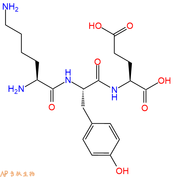 专肽生物产品三肽L-赖氨酰-L-酪氨酰-L-谷氨酸23642-44-6