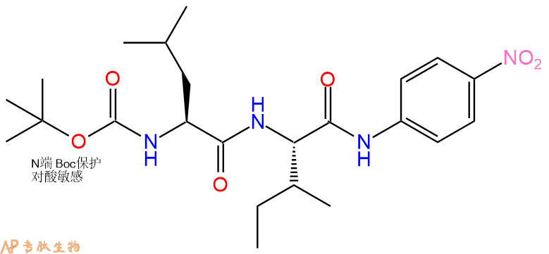 专肽生物产品二肽Boc-Leu-Ile-对硝基苯胺85697-76-3