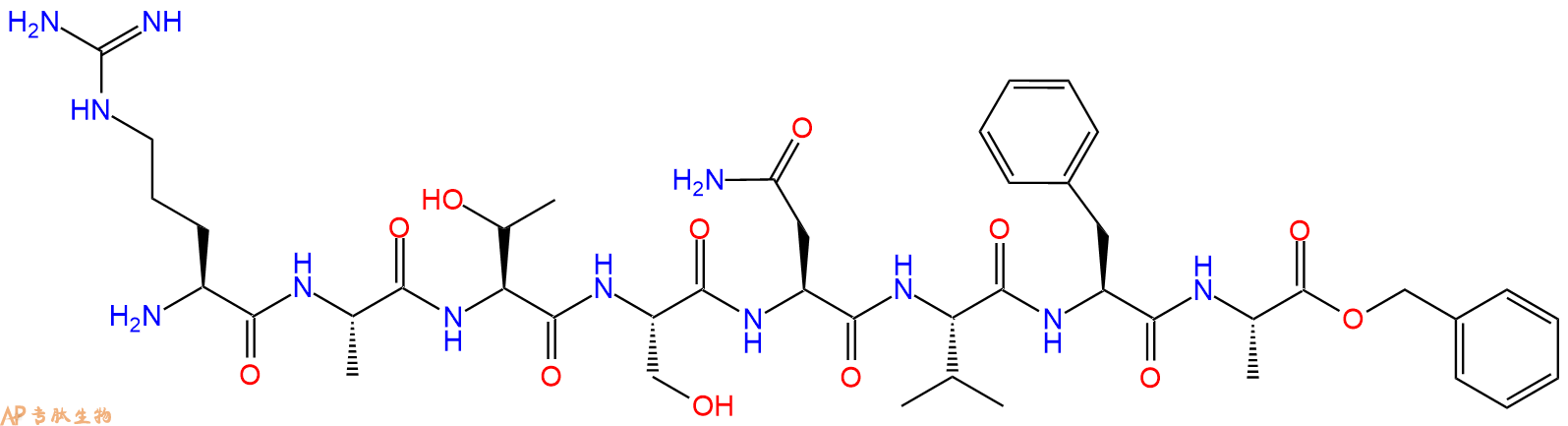 专肽生物产品八肽RATSNVFA-OBzl124318-99-6