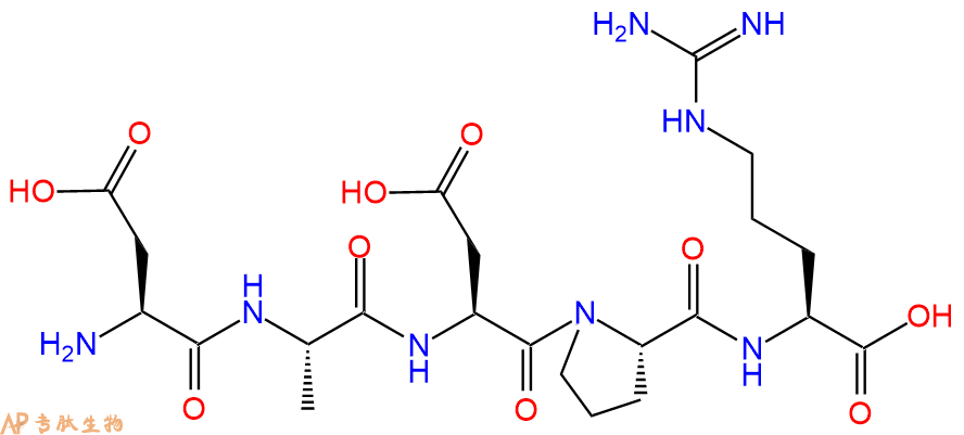 专肽生物产品五肽Asp-Ala-Asp-Pro-Arg121274-38-2