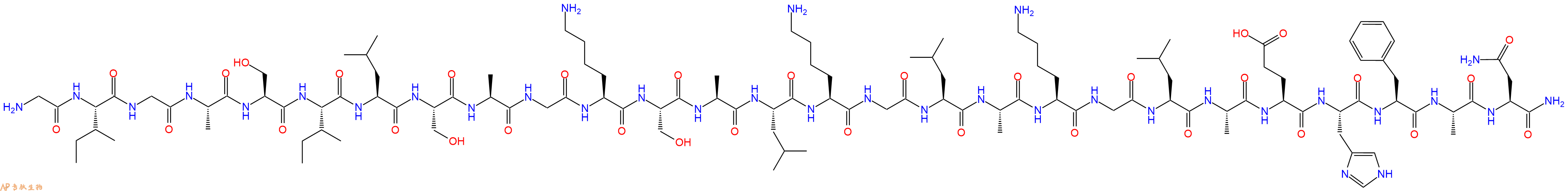 专肽生物产品Bombinin-Like Peptide (BLP-1)138220-00-5