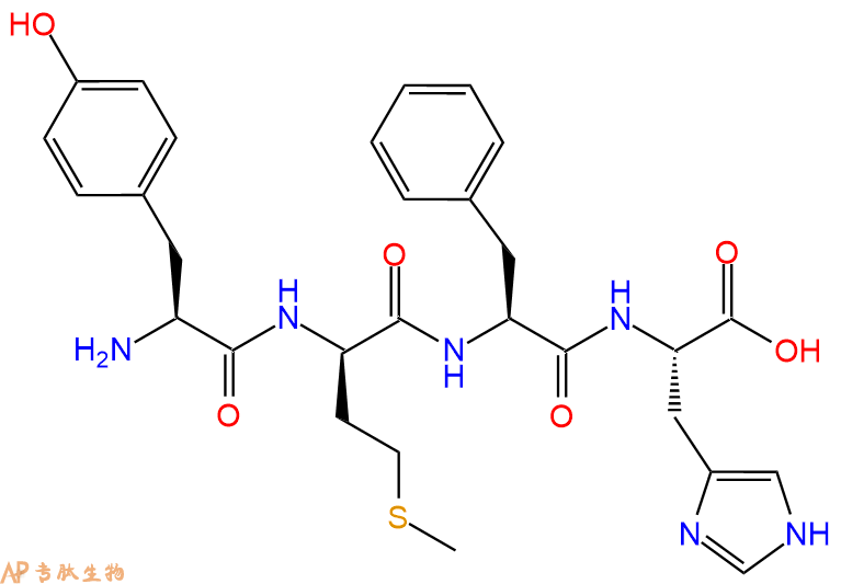 专肽生物产品四肽Tyr-DMet-Phe-His136680-91-6