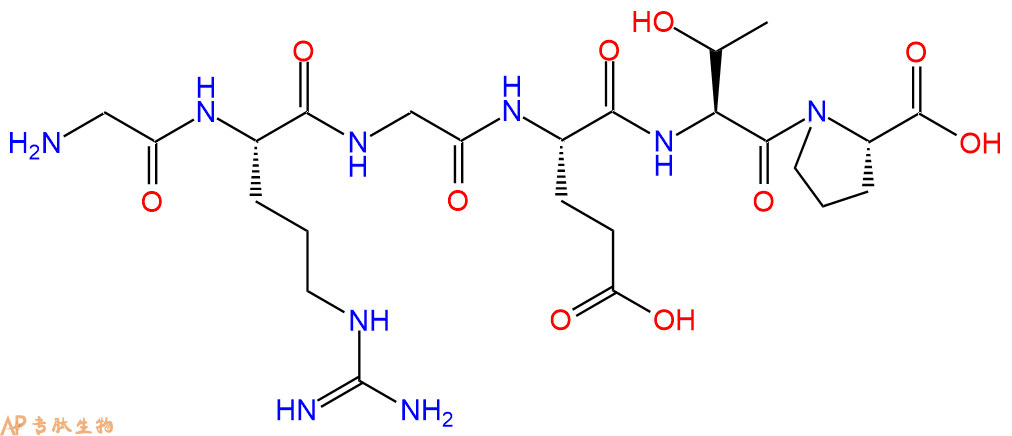 专肽生物产品六肽Gly-Arg-Gly-Glu-Thr-Pro198632-08-5