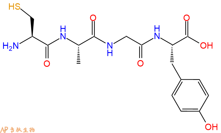 专肽生物产品四肽Cys-Ala-Gly-Tyr92455-64-6