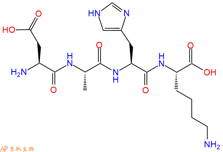 专肽生物产品四肽Asp-Ala-His-Lys111543-77-2