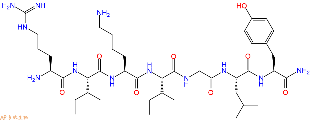 专肽生物产品七肽RIKIGLY-NH21160810-28-5