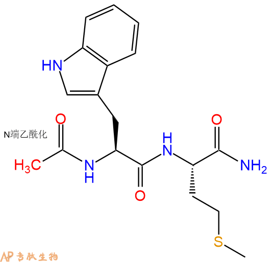 专肽生物产品二肽Ac-Trp-Met-NH2