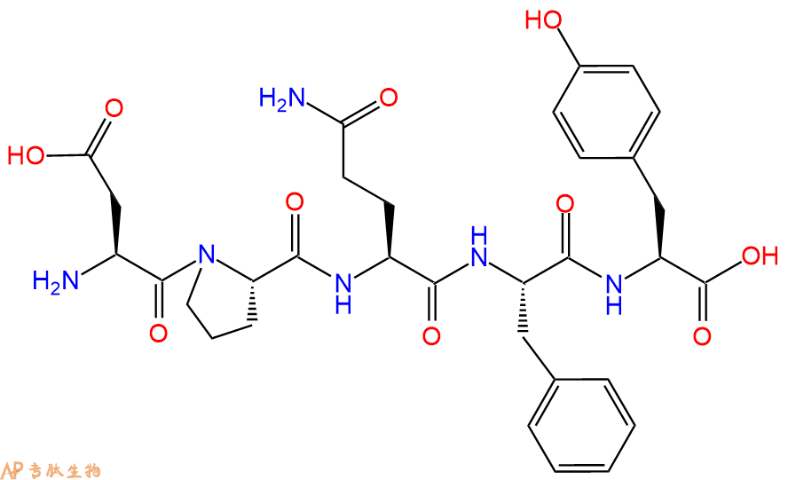 专肽生物产品五肽Asp-Pro-Gln-Phe-Tyr793658-58-9