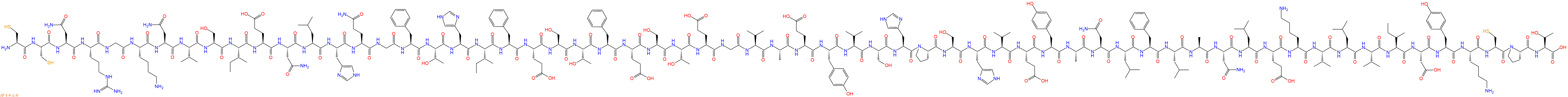 专肽生物产品Cys-Cys-Asn-Arg-Gly-Lys-Asn-Val-Ser-Ile-Glu-Asn-Le