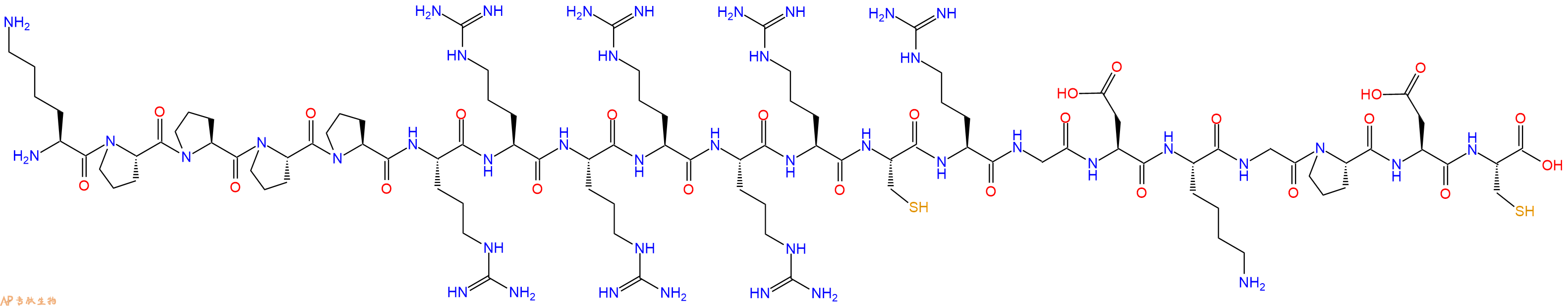 专肽生物产品二十肽KPPPPRRRRRRCRGDKGPDC