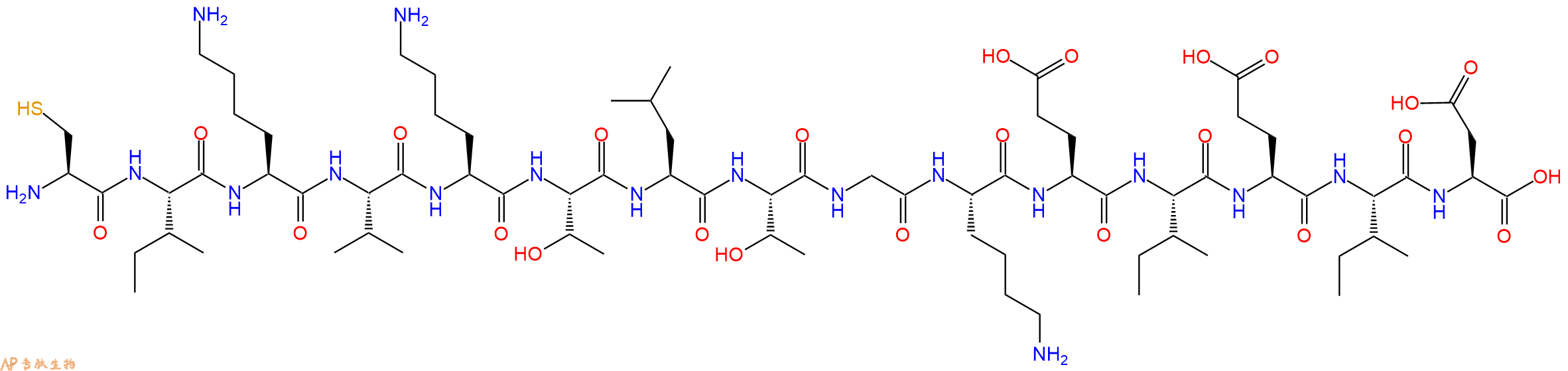 专肽生物产品十五肽CIKVKTLTGKEIEID