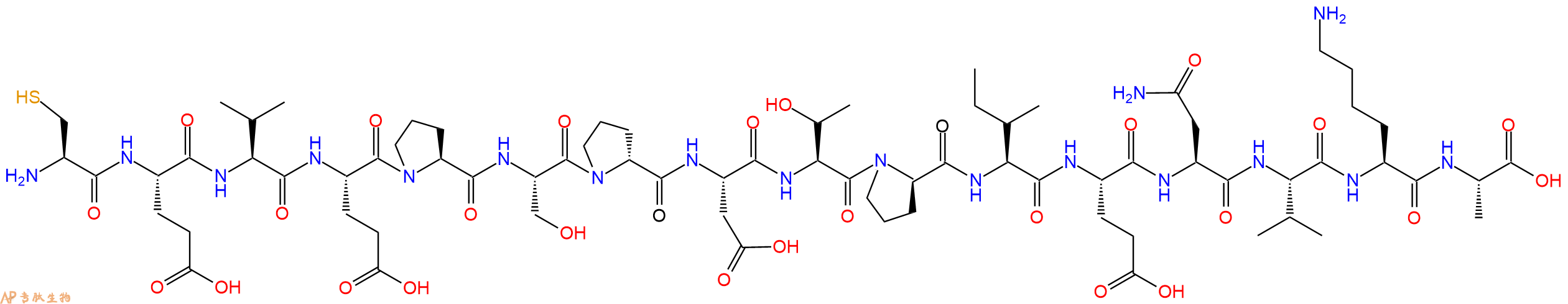 专肽生物产品十六肽CEVEPS-DPro-DT-DPro-IENVKA