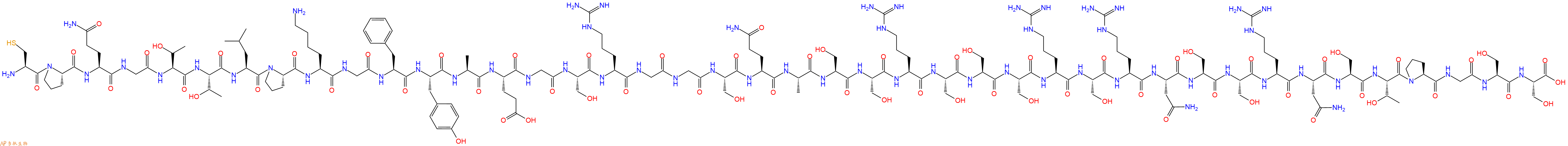 专肽生物产品Cys-Pro-Gln-Gly-Thr-Thr-Leu-Pro-Lys-Gly-Phe-Tyr-Al