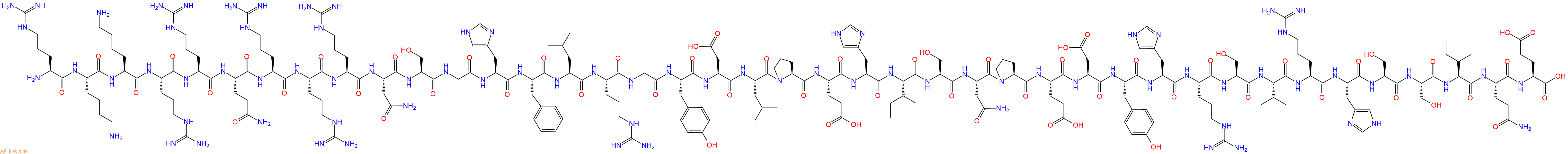 专肽生物产品Arg-Lys-Lys-Arg-Arg-Gln-Arg-Arg-Arg-Asn-Ser-Gly-Hi
