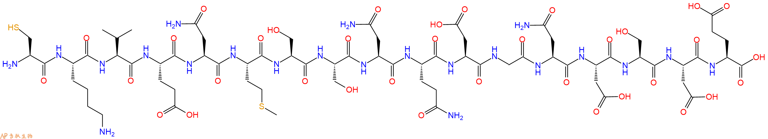 专肽生物产品十七肽CKVENMSSNQDGNDSDE