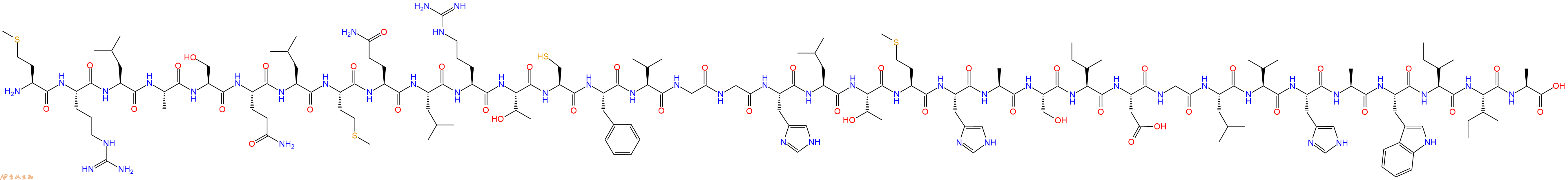 专肽生物产品Met-Arg-Leu-Ala-Ser-Gln-Leu-Met-Gln-Leu-Arg-Thr-Cy