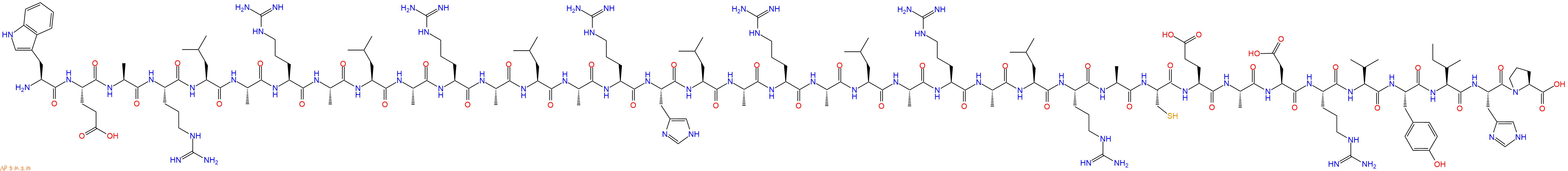 专肽生物产品Trp-Glu-Ala-Arg-Leu-Ala-Arg-Ala-Leu-Ala-Arg-Ala-Le