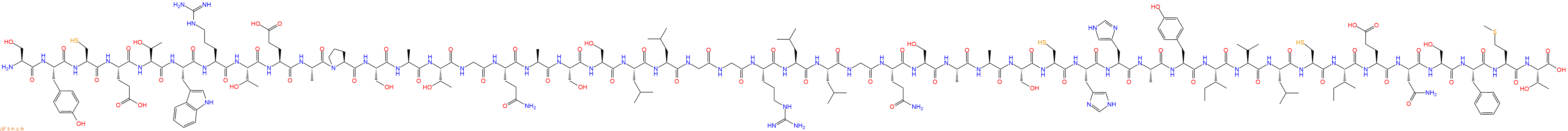 专肽生物产品Ser-Tyr-Cys-Glu-Thr-Trp-Arg-Thr-Glu-Ala-Pro-Ser-Al
