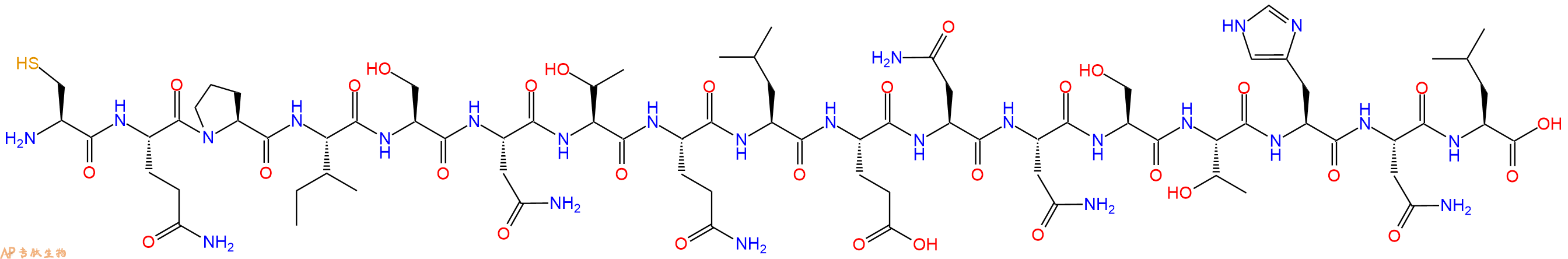 专肽生物产品十七肽CQPISNTQLENNSTHNL