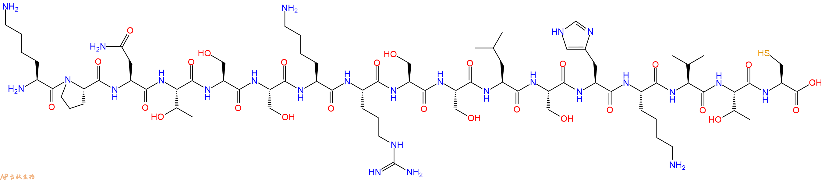 专肽生物产品十七肽KPNTSSKRSSLSHKVTC