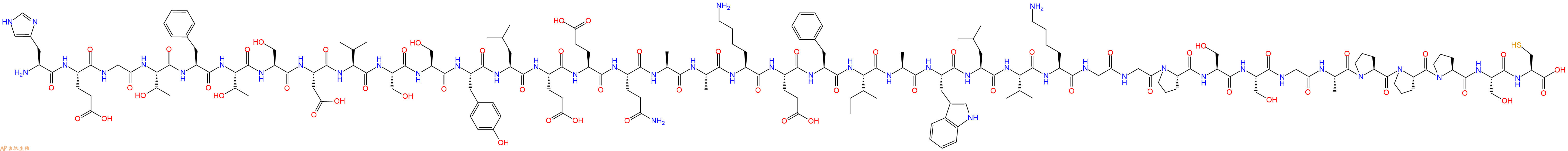 专肽生物产品His-Glu-Gly-Thr-Phe-Thr-Ser-Asp-Val-Ser-Ser-Tyr-Le
