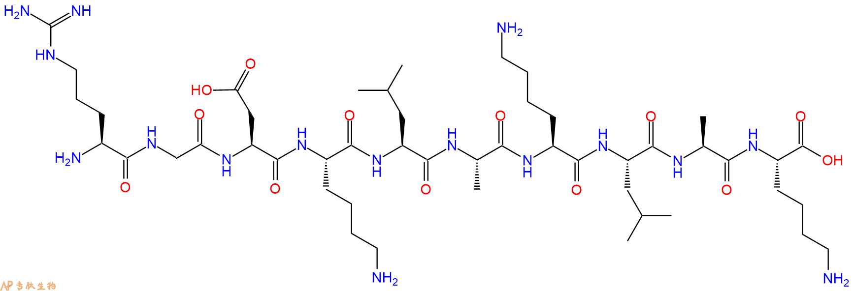 专肽生物产品十肽RGDKLAKLAK