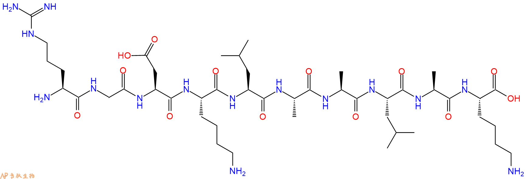 专肽生物产品十肽RGDKLAALAK