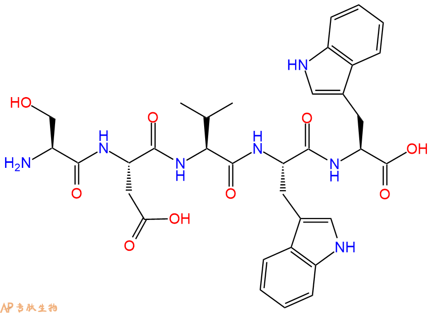 专肽生物产品五肽Ser-Asp-Val-Trp-Trp