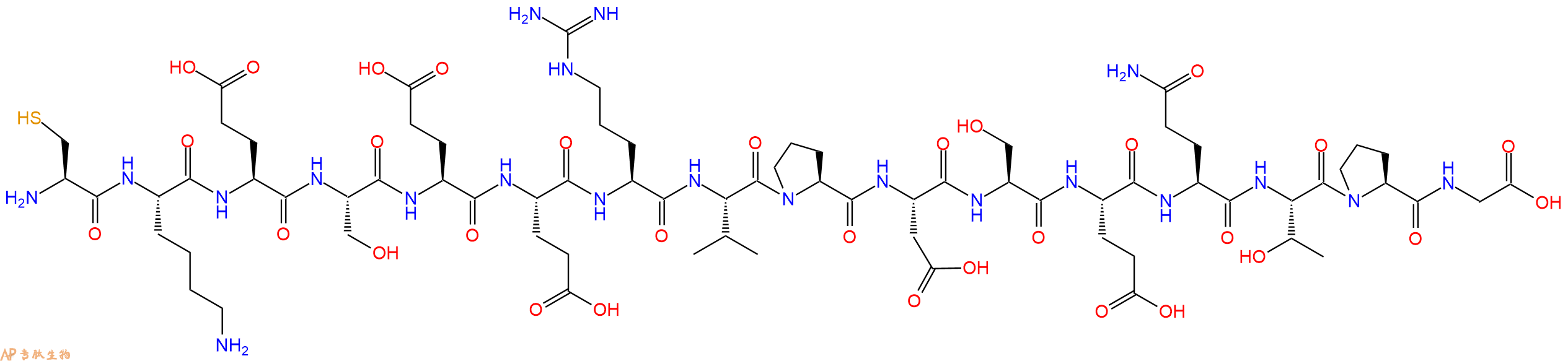 专肽生物产品十六肽CKESEERVPDSEQTPG