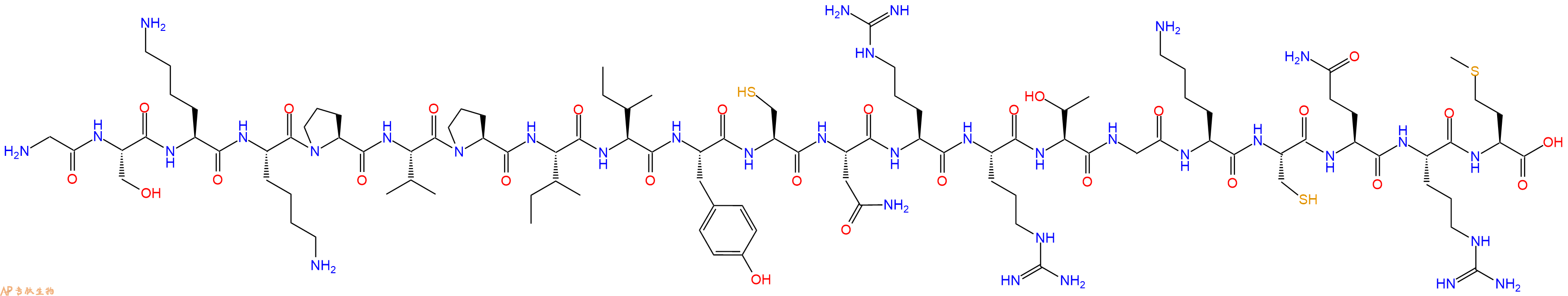 专肽生物产品二十一肽GSKKPVPIIYCNRRTGKCQRM