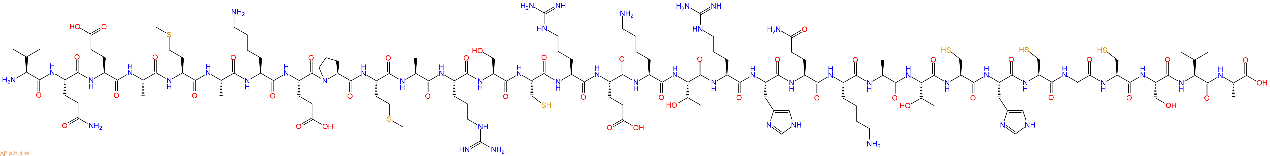 专肽生物产品Val-Gln-Glu-Ala-Met-Ala-Lys-Glu-Pro-Met-Ala-Arg-Se