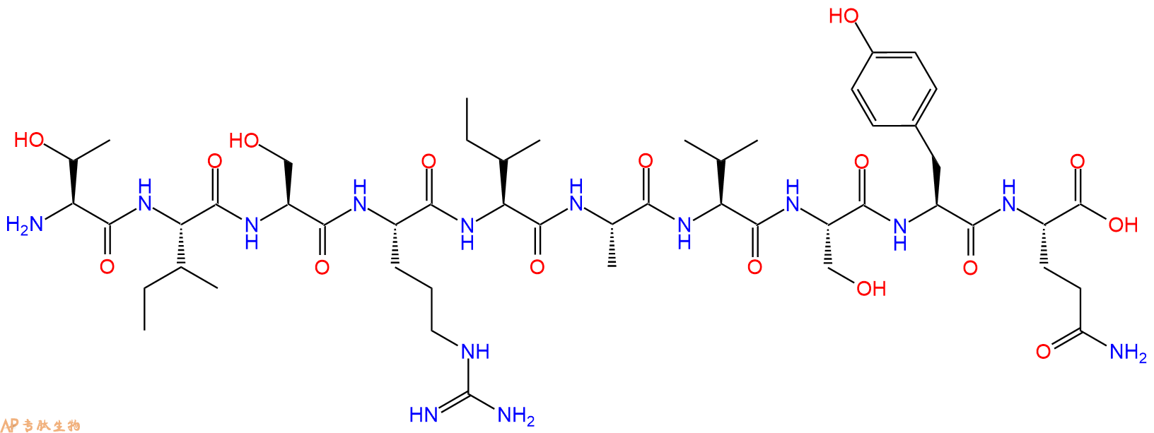 专肽生物产品十肽TISRIAVSYQ
