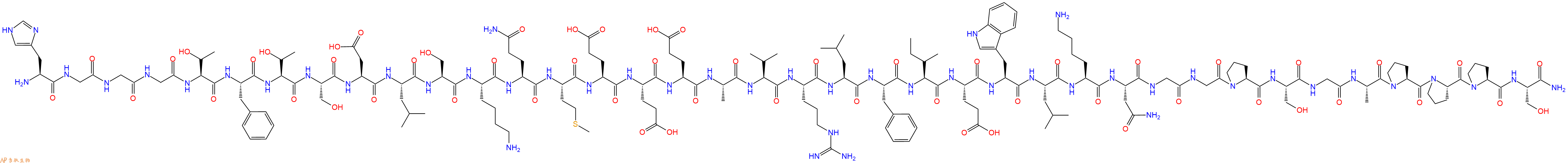 专肽生物产品His-Gly-Gly-Gly-Thr-Phe-Thr-Ser-Asp-Leu-Ser-Lys-Gl