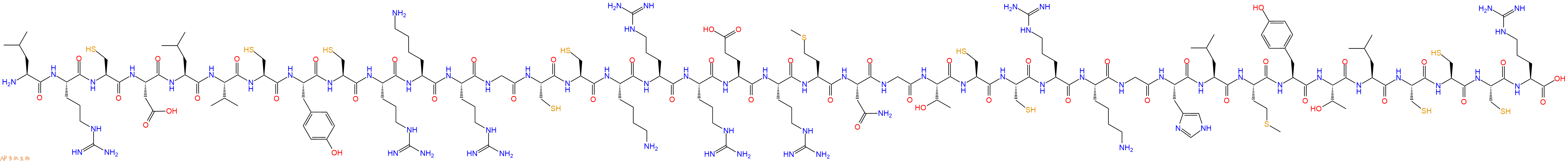 专肽生物产品Leu-Arg-Cys-Asp-Leu-Val-Cys-Tyr-Cys-Arg-Lys-Arg-Gl