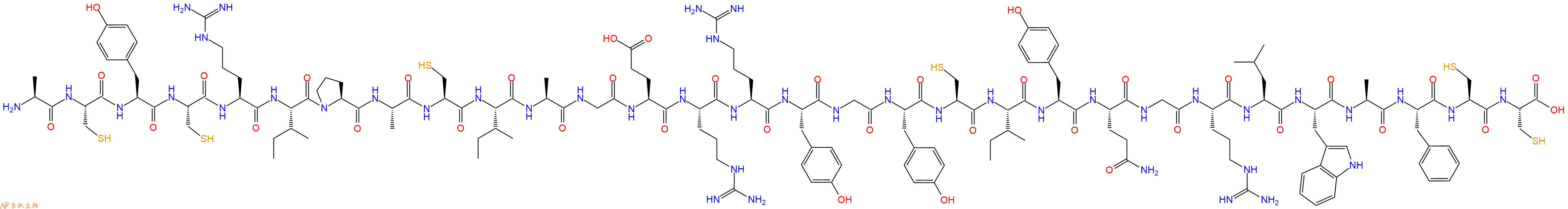专肽生物产品Ala-Cys-Tyr-Cys-Arg-Ile-Pro-Ala-Cys-Ile-Ala-Gly-Gl