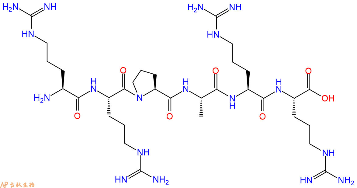 专肽生物产品六肽Arg-Arg-Pro-Ala-Arg-Arg