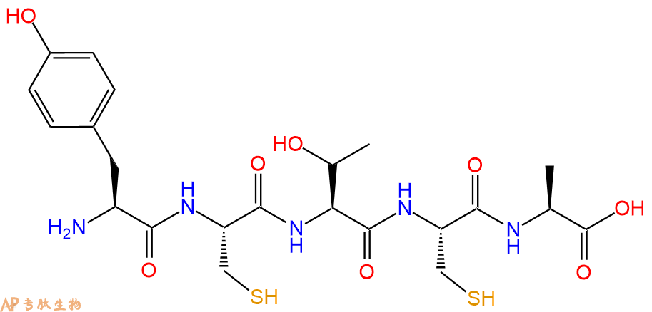 专肽生物产品五肽Tyr-Cys-Thr-Cys-Ala
