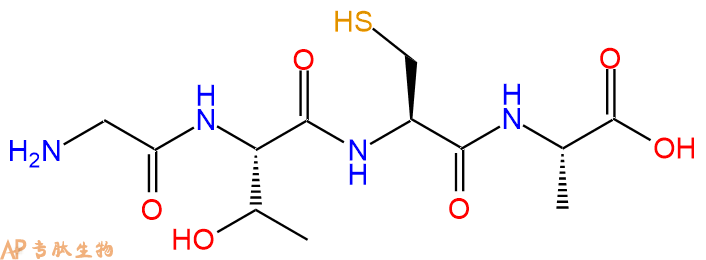 专肽生物产品四肽Gly-Thr-Cys-Ala