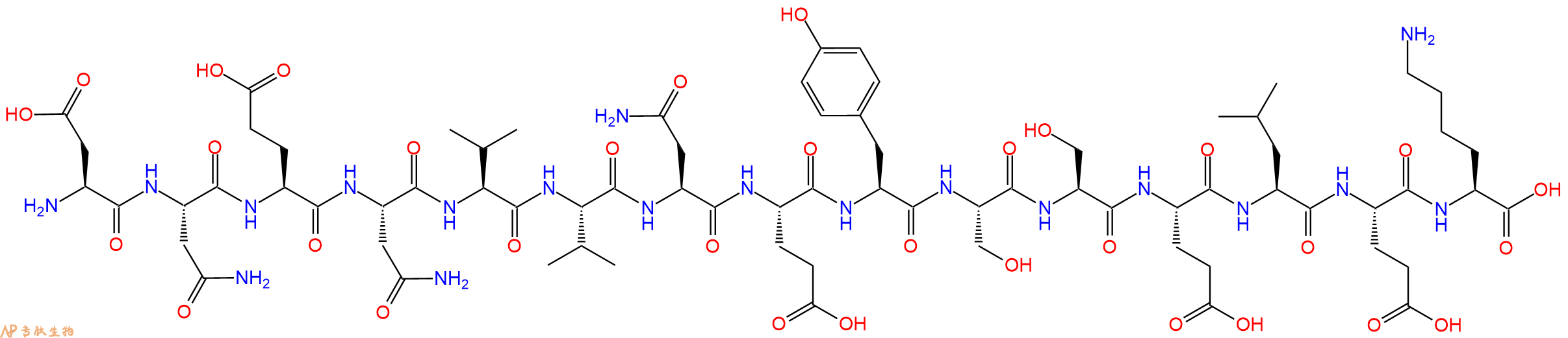专肽生物产品十五肽DNENVVNEYSSELEK