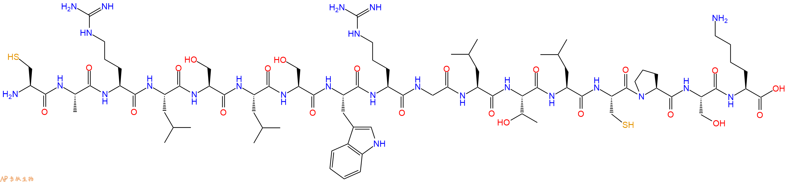 专肽生物产品十七肽CARLSLSWRGLTLCPSK