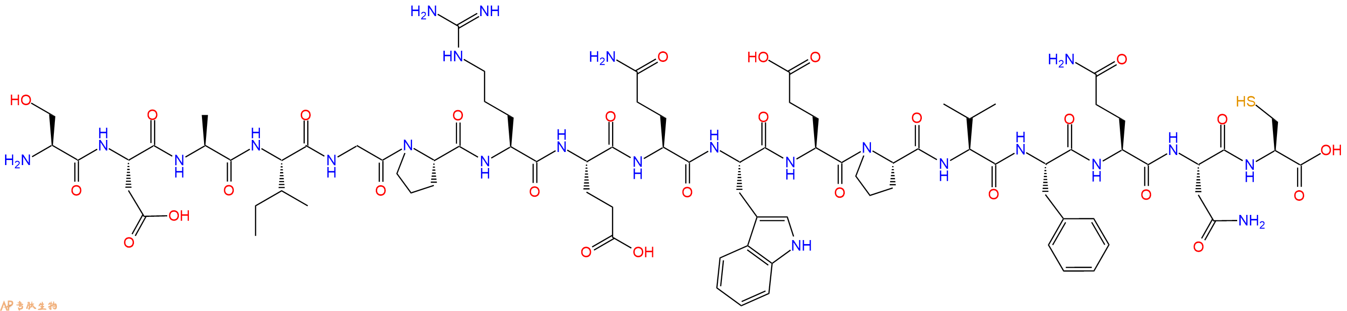 专肽生物产品十七肽SDAIGPREQWEPVFQNC