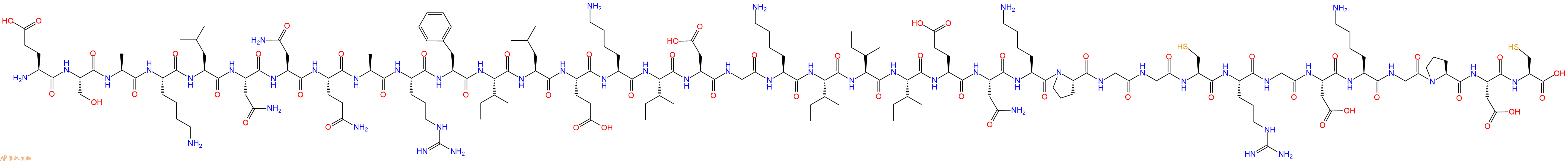专肽生物产品Glu-Ser-Ala-Lys-Leu-Asn-Asn-Gln-Ala-Arg-Phe-Ile-Le